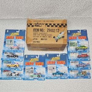 Johnny Lightning 2000 Surf Rods Lot w/Manufactures Shipping Case